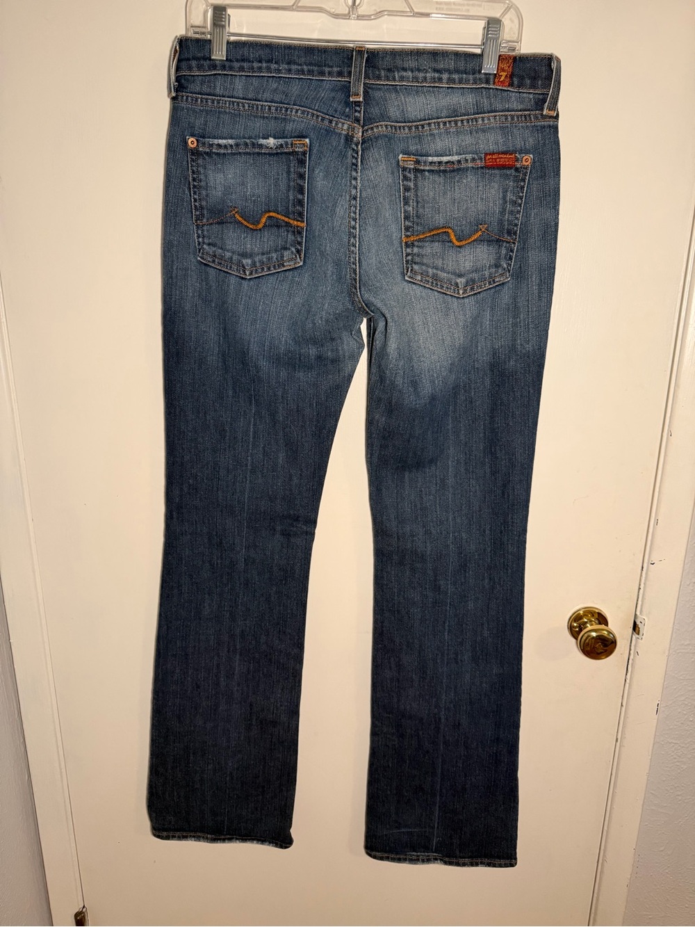 7 For All Mankind Women’s Dark Blue Boot Cut Jeans